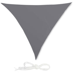 Relaxdays - Voile d'ombrage triangle diffuseur d'ombre protection soleil jardin uv 4x4x4 m toile résistante à l'eau, gris