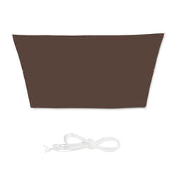 Relaxdays Voile d’ombrage trapèze diffuseur d’ombre protection UV 3 x 55 x 4 x 4 m toile résistante à leau gris