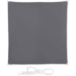 Relaxdays - Voile d'ombrage carré diffuseur d'ombre protection soleil jardin uv lxP 3x3 m toile, résistant à l'eau, gris