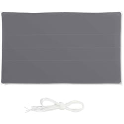 Relaxdays - Voile d'ombrage rectangle diffuseur d'ombre protection soleil jardin uv terrasse tissu déperlant, 4x6m, gris