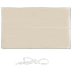 Relaxdays - Voile d'ombrage rectangle diffuseur d'ombre protection uv terrasse toile, résistant à l'eau, beige, 4 x 6 cm
