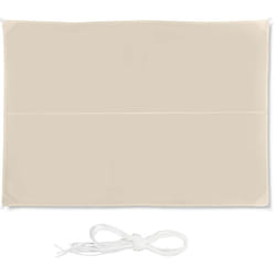 Relaxdays - Voile d'ombrage rectangle diffuseur d'ombre protection uv terrasse toile, résistant à l'eau, beige, 3 x 4 cm