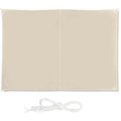 Relaxdays - Voile d'ombrage rectangle diffuseur d'ombre protection uv terrasse toile, résistant à l'eau, beige, 2 x 3 cm