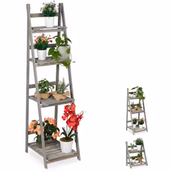 Cet escalier pour plantes vous offre la place nécessaire pour poser et mettre en valeur vos fleurs. Déposez des pots de fleur ...