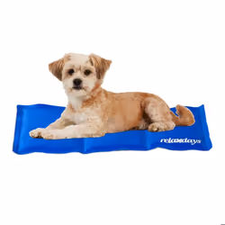 Relaxdays Tapis rafraichissant chien Auto-rafraichissant pour animaux Couverture froide différentes tailles bleu