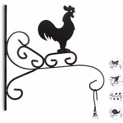 Cette patère pour pots de fleurs vous permet de mettre en scène vos plantes. Le noir est élégant et s'adapte à tous les murs. ...