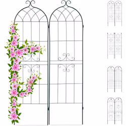 Description générale Ce lot de deux treillis est à la fois un tuteur pour vos plantes grimpantes et un élément décoratif pour ...