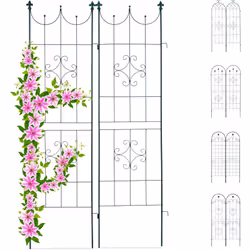Description générale Ce lot de deux treillis est à la fois un support pratique pour les plantes grimpantes et un élément déco ...