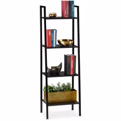 La haute étagère sur pieds en design d’échelle est un vrai gain de place. L’étagère offre des espaces de rangement supplément ...
