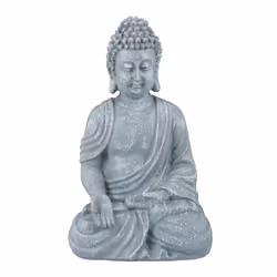 Relaxdays 10025658_940, Gris, Polyrésine, Buddha, 1 pièce(s), 180 mm, 110 mm