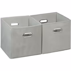 Le lot de 2 boîtes de rangement pratique crée de l’ordre dans chaque pièce. Que ce soit pour le linge dans l’armoire à vêteme ...