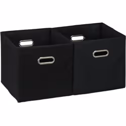 Le lot de 2 boîtes de rangement pratique crée de l’ordre dans chaque pièce. Que ce soit pour le linge dans l’armoire à vêteme ...