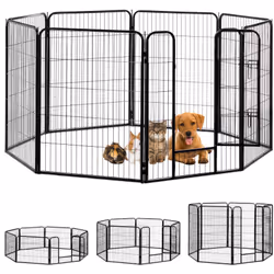 Peu importe que ce soit dans l’appartement, sur le balcon ou dans le jardin - Cet enclos est idéal pour que vos chiots aient ...