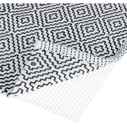 Dessous tapis anti dérapant, à découper, prévient chuttes. dimensions, blanc - Relaxdays