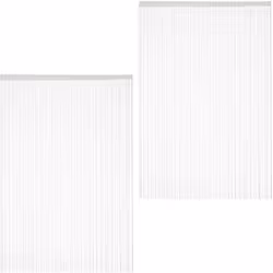 Vous souhaitez décorer votre fenêtre ou bien assombrir votre pièce ? Alors ce rideau de fils blanc est idéal pour vous. Le ri ...