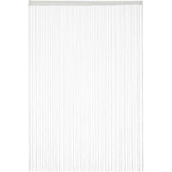 Relaxdays - Rideau passe-tringle, pour portes ou fenêtres, lavable, peut être raccourci, 145 x 245 cm, blanc