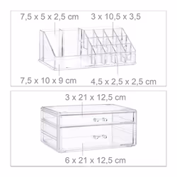Relaxdays 4052025942113 organisateur de maquillage - Vue supplémentaire 6