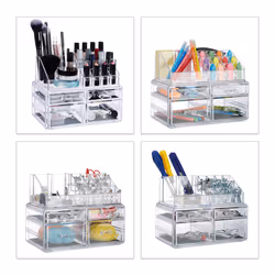 Relaxdays 4052025942120 organisateur de maquillage