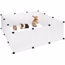 Offrez toujours à votre petit loulou un parcours suffisant avec cet enclos ouvert pratique. La cage DIY est disponible avec d ...