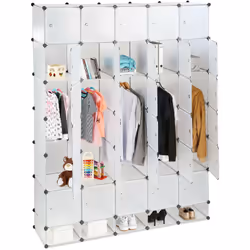Créez une armoire modulable selon vos souhaits grâce au système d’assemblage à clipser. Les cubes en plastique robustes offre ...