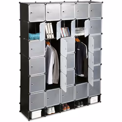Créez une armoire modulable selon vos souhaits grâce au système d’assemblage à clipser. Les cubes en plastique robustes offre ...