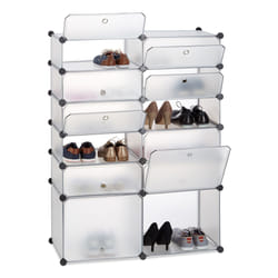 Relaxdays 4052025942465 Organisateur pour chaussures Fermé Transparent