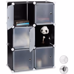 Si vous ne voulez pas d’une armoire massive et lourde, alors ce système d’encliquetage à 6 portes est conseillé pour vous. Le ...