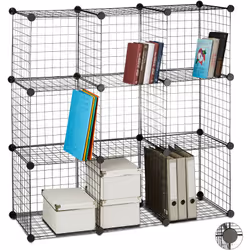 Que ce soit comme meuble de rangement dans votre cave ou bien comme bibliothèque - cette étagère en grillage style industriel ...