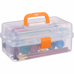 Cette boîte de rangement transparente est pratique pour ranger toutes sortes d’objets tout en gardant un aperçu sur le conten ...