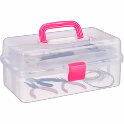 Cette boîte de rangement transparente est pratique pour ranger toutes sortes d’objets tout en gardant un aperçu sur le conten ...