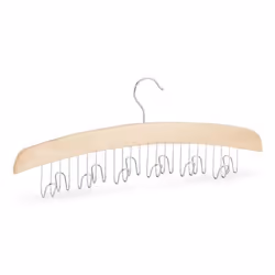 Relaxdays 4052025944490, Porte-ceintures, Argent, Bois, Fer, Bois, 430 mm, 52 mm, 173 mm