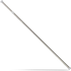 Relaxdays - Barre Télescopique Tringle à Rideaux Douche Tige Encadrement Porte etc. Sans Perçage Inox, 130 - 220 cm
