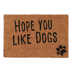 Relaxdays 4052025945503 paillasson Paillasson décoratif Intérieure Rectangulaire Noir, Marron