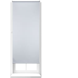 Relaxdays Store Enrouleur Thermique Chaînette latérale Fixation clips sans perçage, 90x210cm, largeur tissu 86cm, blanc