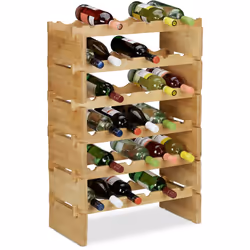 Si vous voulez économiser de l’espace pour stocker ou présenter dans un style élégant votre vin, ce porte-bouteilles empilabl ...