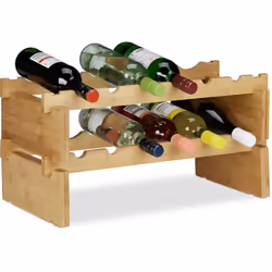 Si vous voulez économiser de l’espace pour stocker ou présenter dans un style élégant votre vin, ce porte-bouteilles empilabl ...
