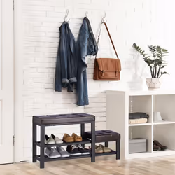 Relaxdays 4052025948191 Organisateur pour chaussures Ouvert Noir, Marron