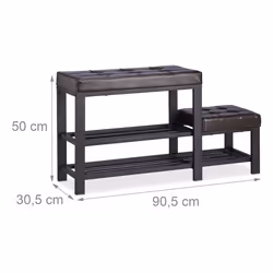 Relaxdays 4052025948191 Organisateur pour chaussures Ouvert Noir, Marron