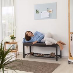 Relaxdays 4052025948221 Organisateur pour chaussures Ouvert Noir, Marron
