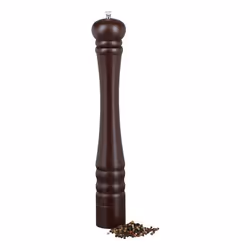 Relaxdays 10020593_532, Moulin à poivre, Marron foncé, Argent, Bois, Vitrocéramique, 60 mm, 60 mm