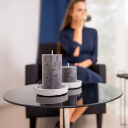 Relaxdays 4052025949280 Table à café, latérale et de salon Table basse Forme arrondie 1 pieds