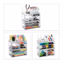 Relaxdays 4052025949303 organisateur de maquillage