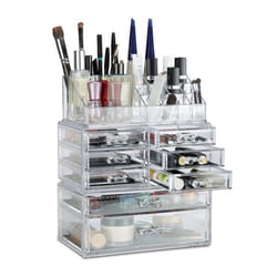 Relaxdays 10023135 module de classement de bureau Acrylique Transparent