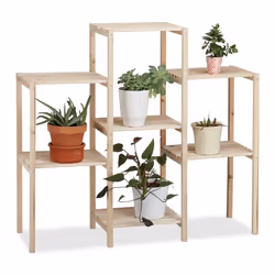 Relaxdays 4052025949761, Support de pots, Bois, Bois, 2,3 kg, 950 mm, 290 mm