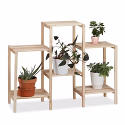 Relaxdays 4052025949778, Support de pots, Bois, Bois, 2,3 kg, 890 mm, 270 mm