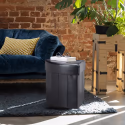 Relaxdays 10022867 tabouret Fibre de bois, mousse, Plastique Noir