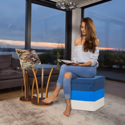 Relaxdays 4052025951078 pouf Pouffe/ottomane Carré