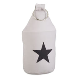 Relaxdays 4052025951399 arrêt de porte Noir, Gris Coton, Métal, Sable
