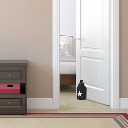 Relaxdays 10022827_46 arrêt de porte Noir, Blanc Coton, Fer, Sable