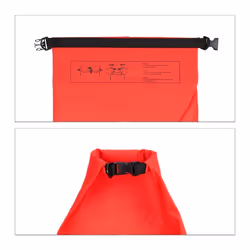Relaxdays 4052025951702 Sac sec Noir, Rouge 10 L Plastique
